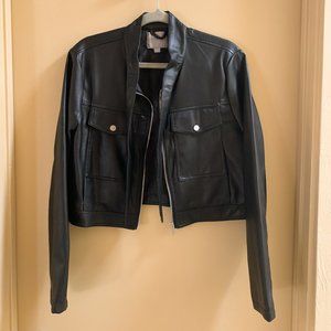 ASOS Cropped Faux Leather Jacket